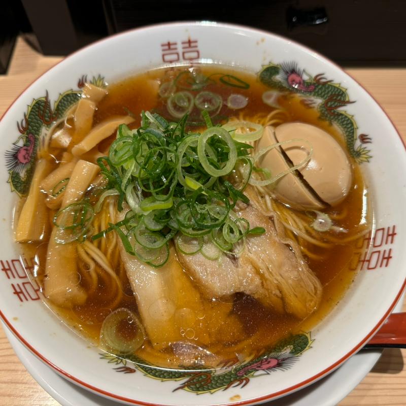 京山醤油中華そば：玉子入り(京紫 灯花繚乱 四谷本店)