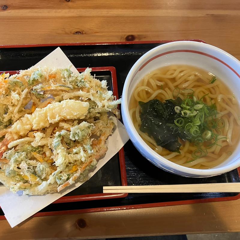 かき揚げうどん(麺屋一期)