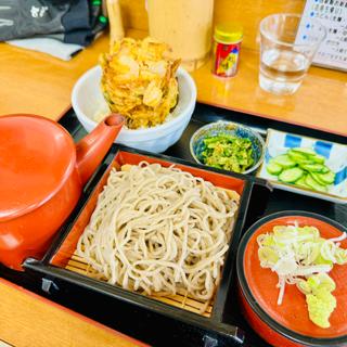 そば定食【ミニかき揚げ丼】(むじな庵本店)