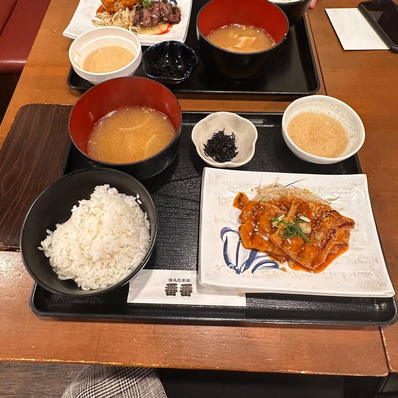 豚の辛子みそ焼き(日本橋 ばんばん)