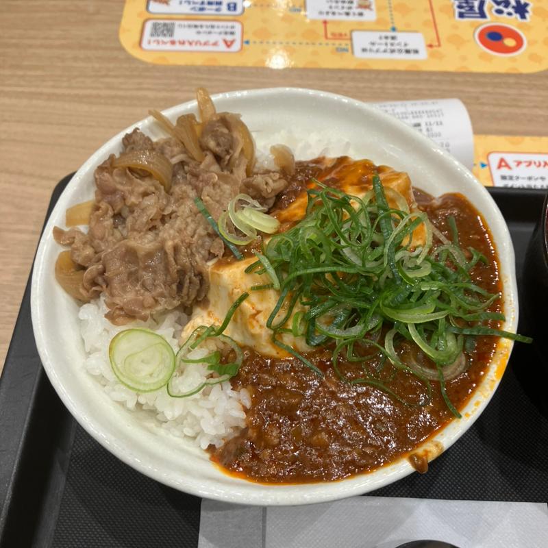 本格麻婆コンボぎゅうめし豚汁(松屋 石和店 )