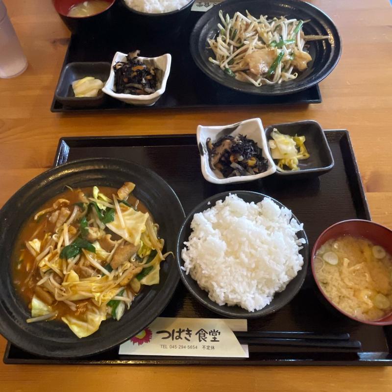 ホルモン焼き定食(つばき食堂)