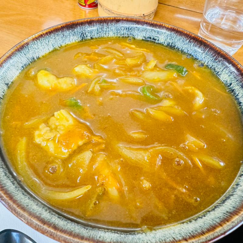 カレーうどん激辛仕様(むじな庵本店)