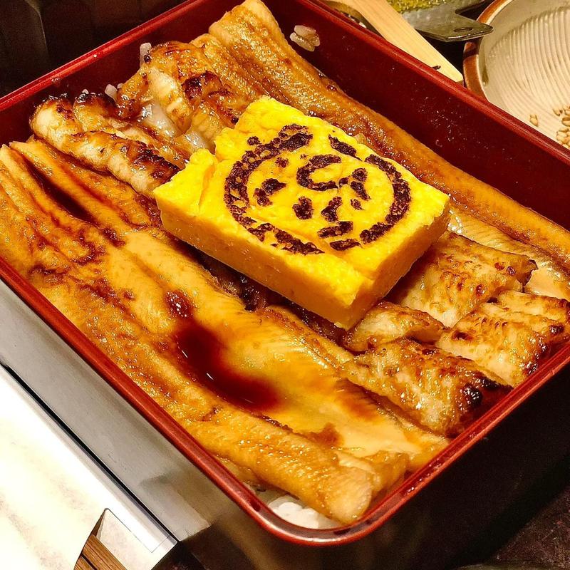 めそっこ箱めし　いかだ3本(あなご屋 銀座 ひらい)