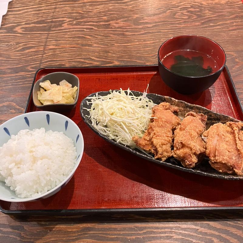 唐揚げ定食(もつ壱 十日市本店 （モツイチ）)