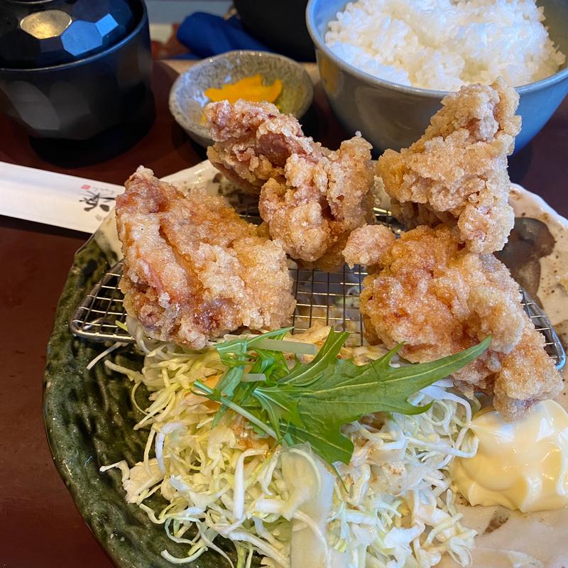 ゆず塩唐揚げ定食(旬楽)