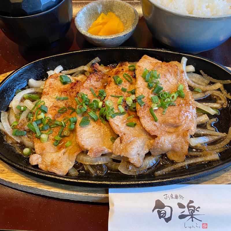 豚ロース生姜焼き定食(旬楽)