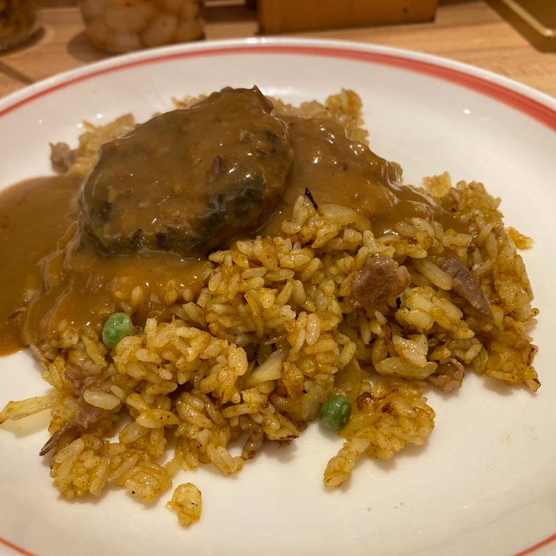 インデアンカレー ハンバーグ(印度カレー 博多デイトス店)