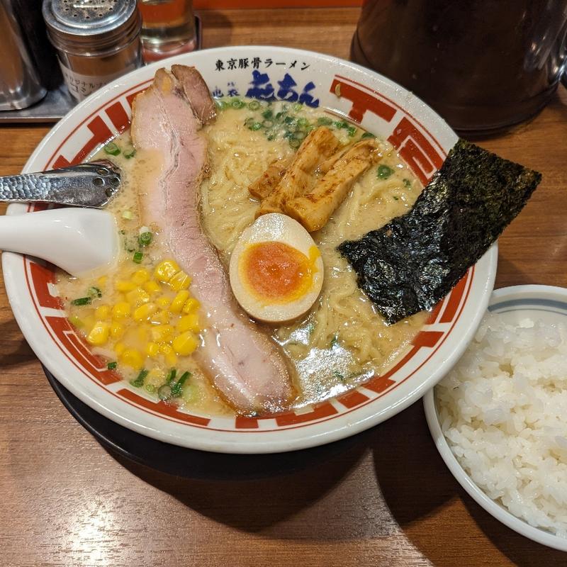 味噌ラーメン大盛半ライス付き(屯ちん 池袋本店)