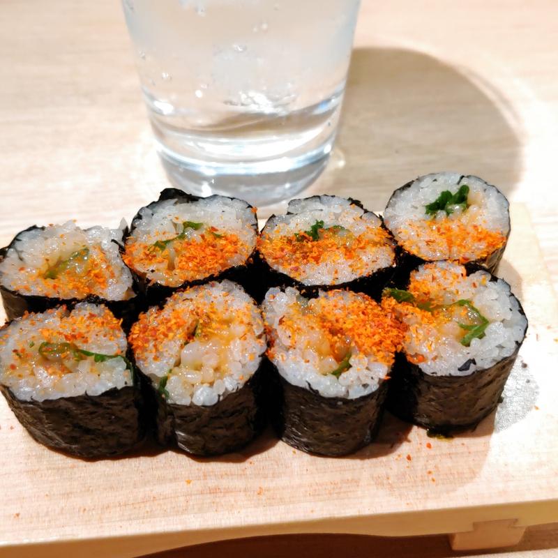 イカタク明太巻き(大衆すし酒場 スシマヅメ 野毛本店)