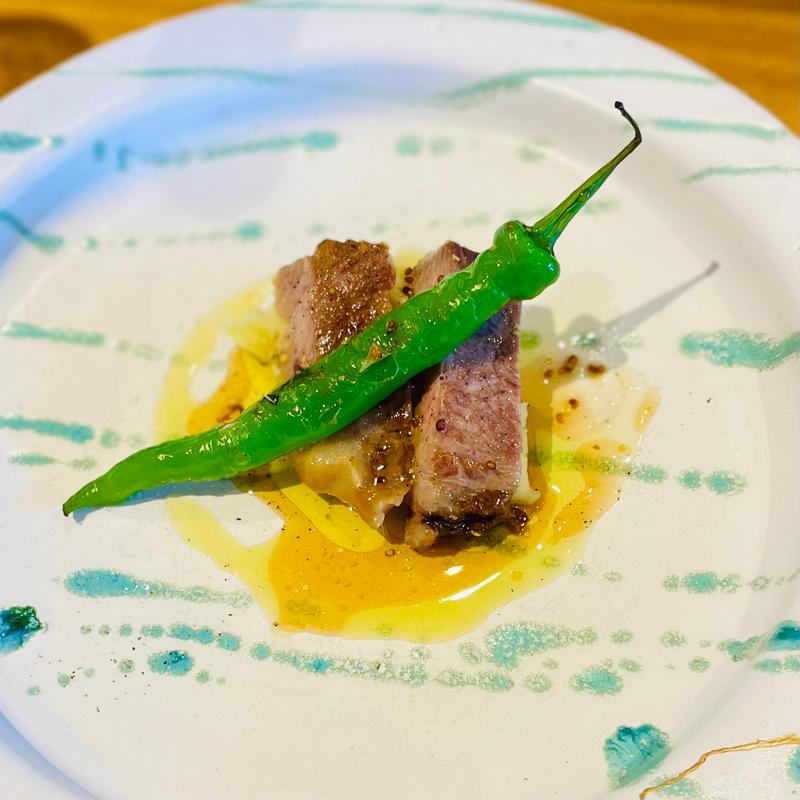 ランチコース　山形豚のローストポーク マスタードソース(grasara グラサラ 神楽坂)