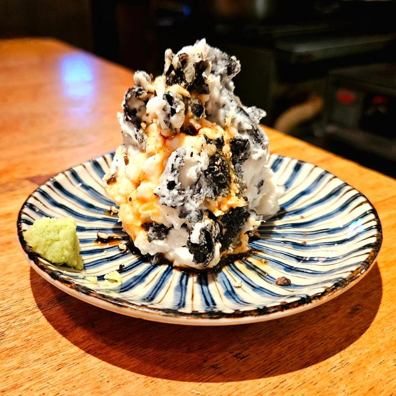 山芋と海苔のポテトサラダ
(夜ノ焼魚 ちょーちょむすび)