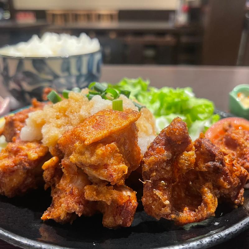 鳥唐おろし定食　大盛り(Sanpei Dining (三平DINING 新宿中央口店))