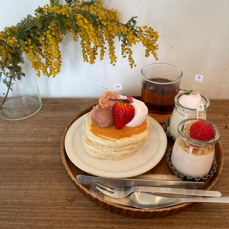 さくらのパンケーキ&さくらのブランマンジェ(anzu to momo)