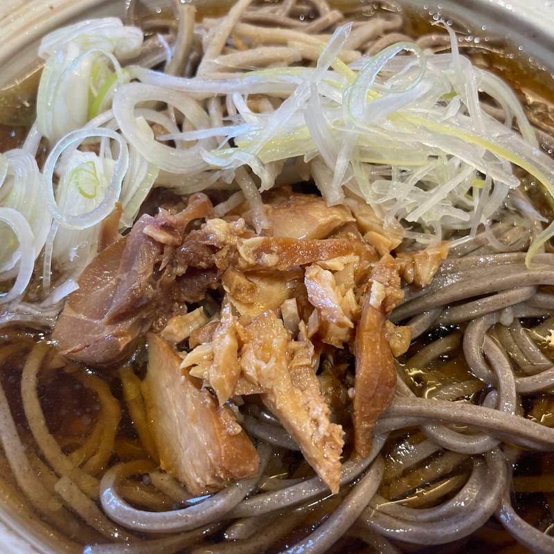 冷たい肉そば（大盛り）(お食事処たまちゃん)