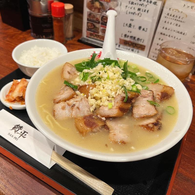 チャーシューメン定食(らーめん 賛平 （らーめん SAN-PEI）)