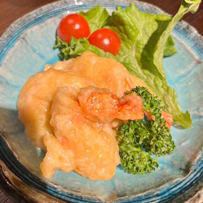 海老のウニマヨネーズ(まるにせきぐち)