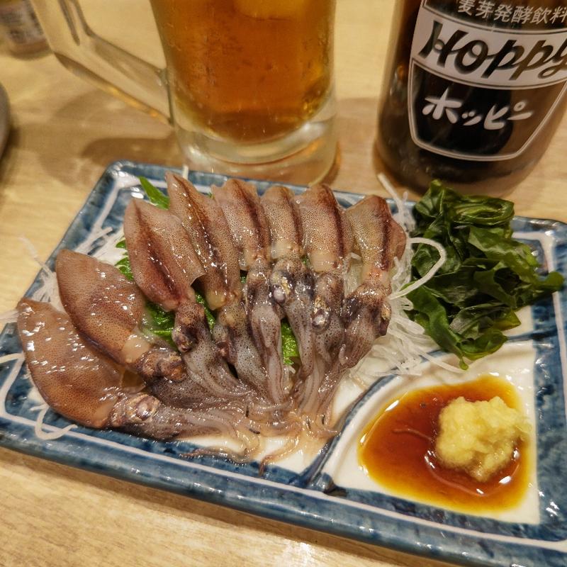 ホタルイカ刺し(ホームベース 伊勢佐木町)