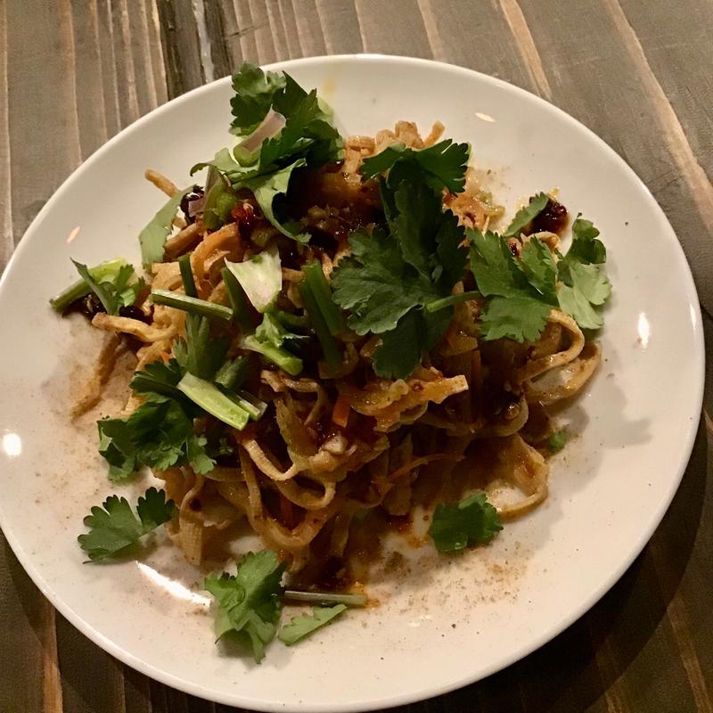 牛ハチノス入り 麻辣干豆腐(torne_craftbeer)