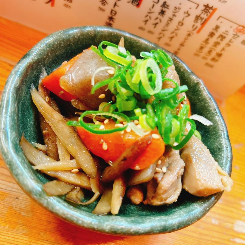 鶏ごぼう煮(立ち呑みスタンド ヨッコイショ)