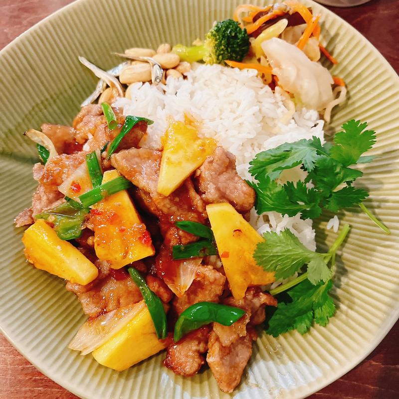 揚げ豚とフレッシュパインのチリソースset(ブラインドウォーターメロン（Blind Watermelon）)