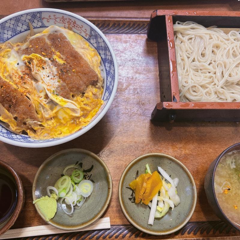 カツ丼とそばセット(そば処 更科京屋)