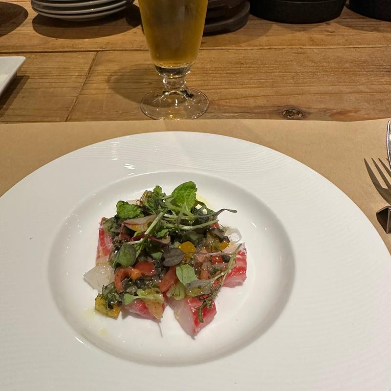 真鯛のカルパッチョ(Rinda bar de espanola)