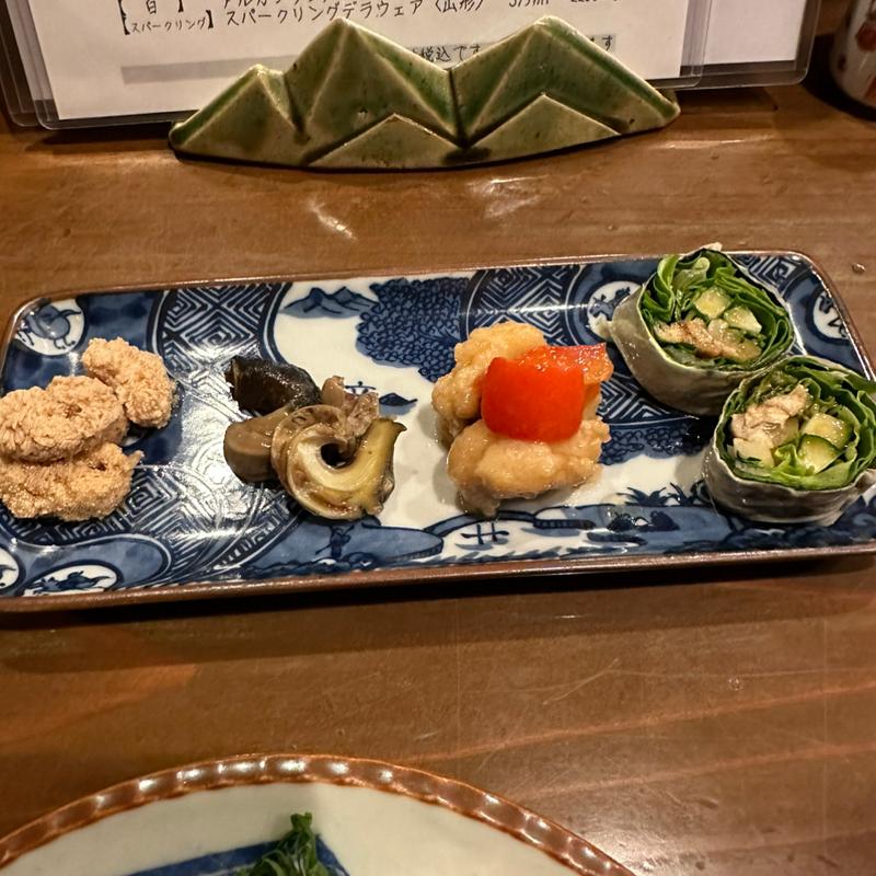 前菜四種盛り合わせ(小網町 おせん )