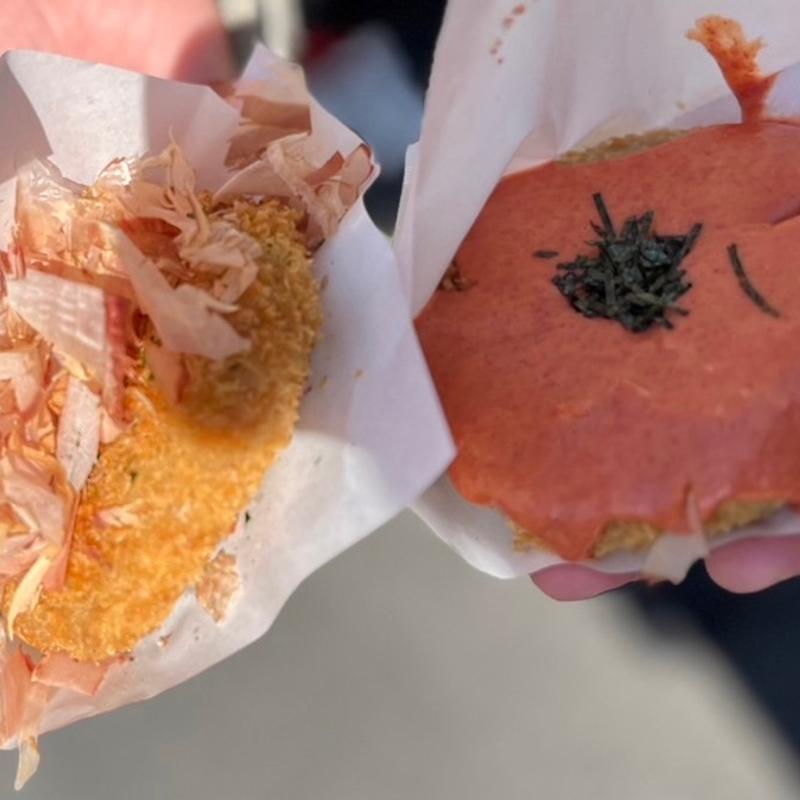 明太もんじゃコロッケ+築地もんじゃコロッケ(築地コロッケ)