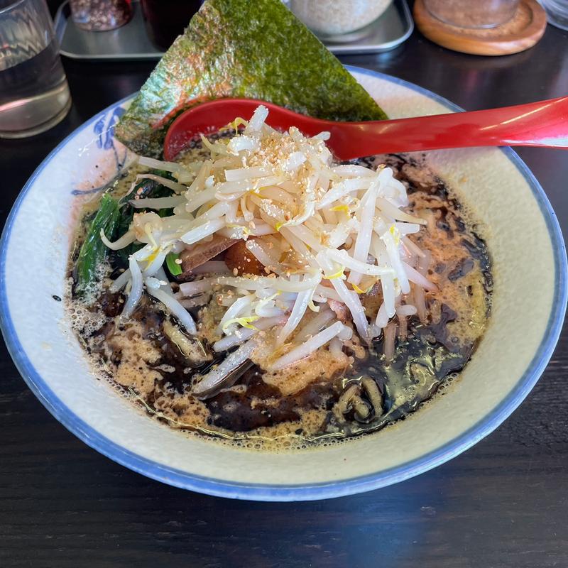 担々麺黒味　もやしトッピング(ジェイタン)