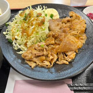 生姜焼き定食(一口茶屋 大曲ジョイフルエーケー店)