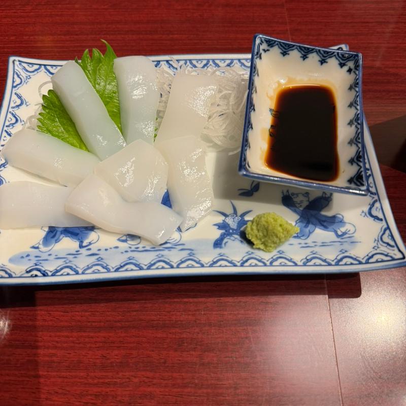 イカ刺身(小倉鉄なべ 総本店)
