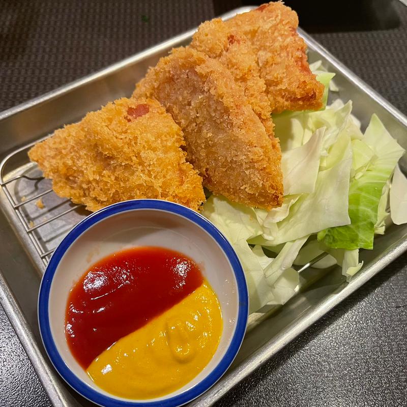 厚切りハムカツ(泥亀 （ドロガメ）)