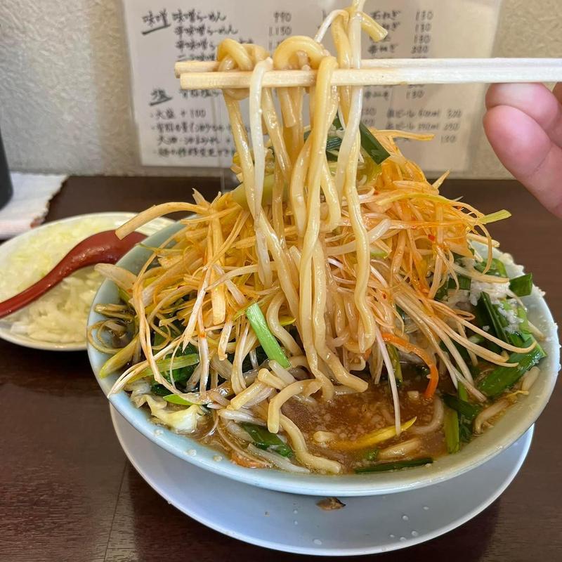 味噌ラーメン 中脂(いちのじ食堂 )