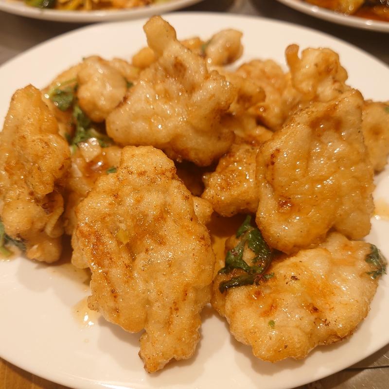 揚げ豚肉の甘酢かけ(聚楽飯店 )