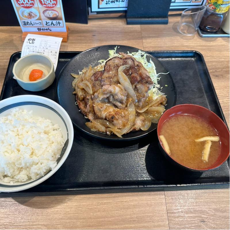 生姜焼き定食(野郎盛り)(野郎めし 町田木曽店)