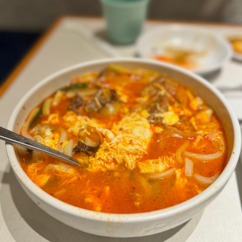 カルビうどん(幸楽苑)