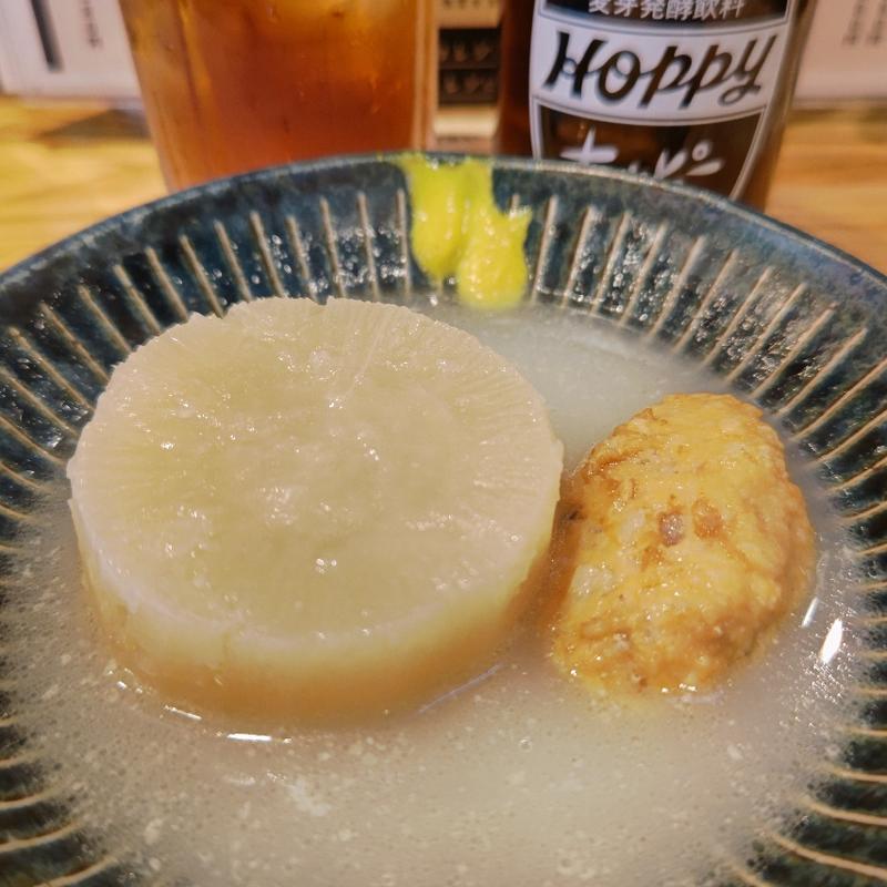 大根・軟骨つくね(ぎょうざとおでん コウヅキ)