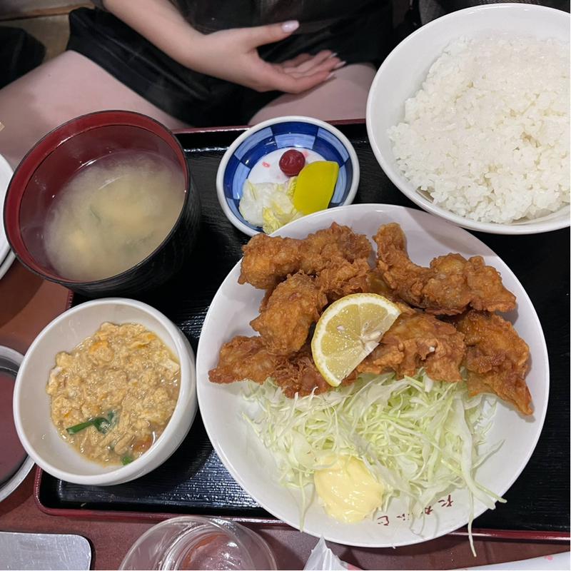 唐揚げ定食(たかふじ )