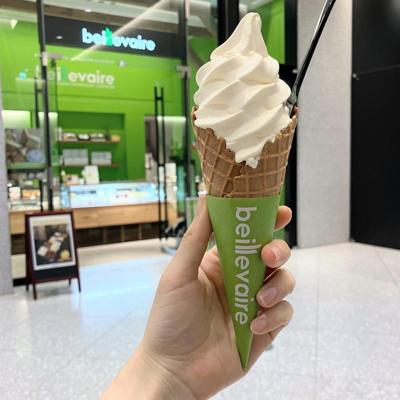 発酵バターソフトクリーム(ベイユヴェール beillevaire 虎ノ門ヒルズビジネスタワー店)