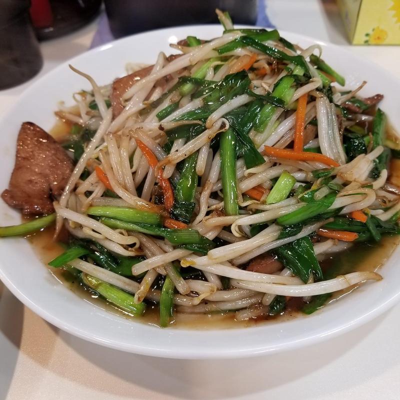 ニラレバ炒め定食(宝華 飛田給店)