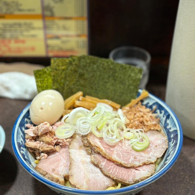 油そば　並　全部のせ(兎に角 松戸店)