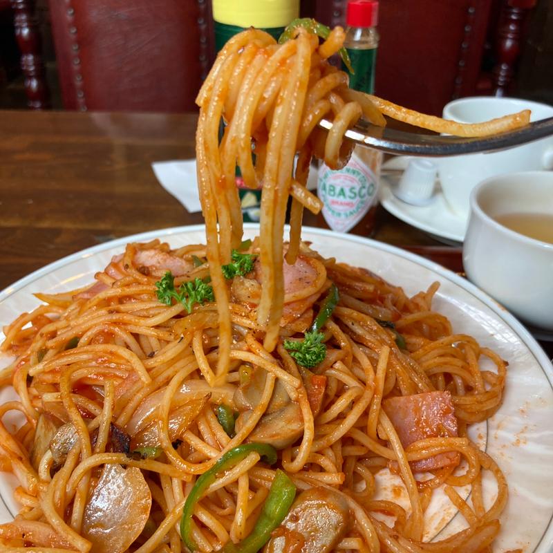 ナポリタンセット 元気でファイト！(るぽ・コーヒーハウス)