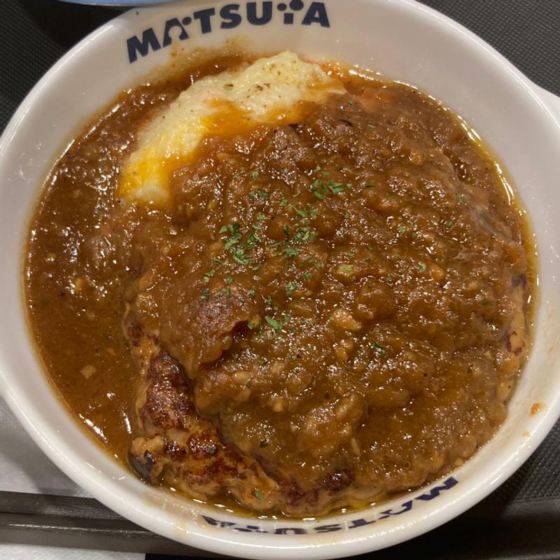 シャリアピンソースハンバーグ定食 特盛(松屋 小田急永山店 )