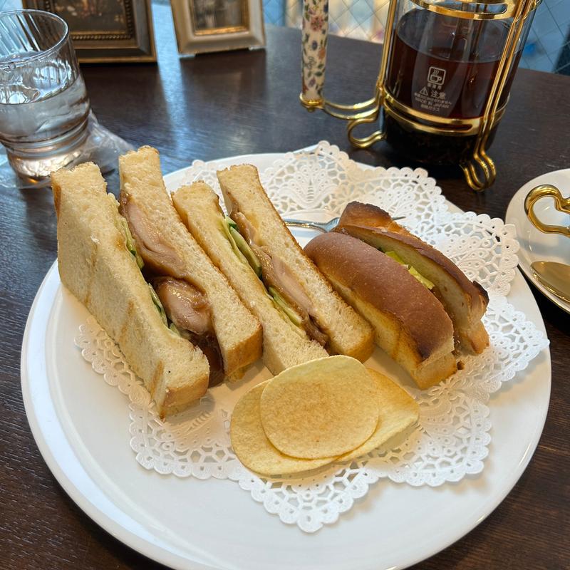 照り焼きチキントースト(珈琲貴族エジンバラ)