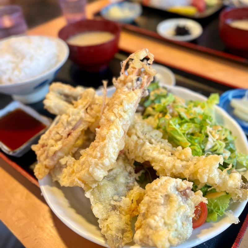 魚の天ぷら定食(イルカ)