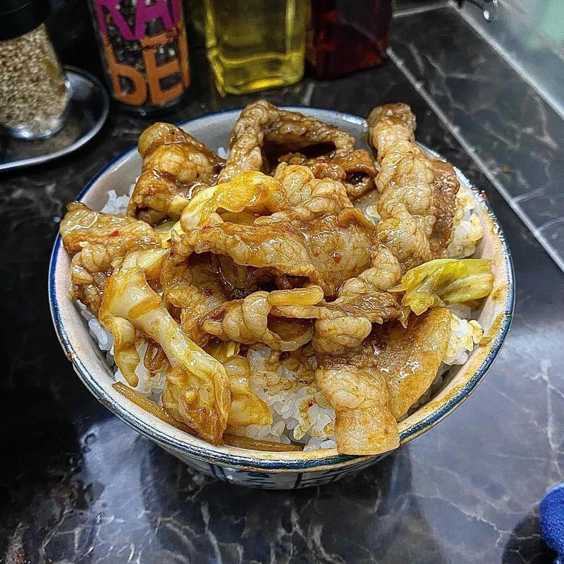 イベリコ豚の野菜炒めカレーまぜ大300g 白ごはん大(群青 )