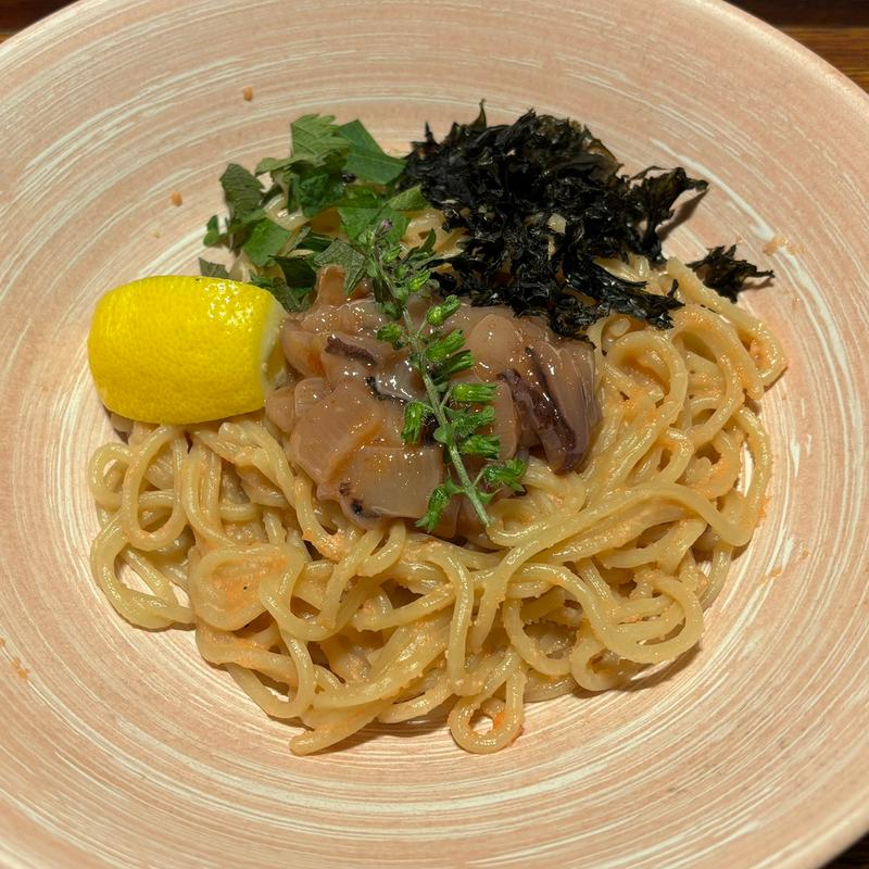 塩辛の明太子スパゲティ(東京たらこスパゲティ 渋谷店)