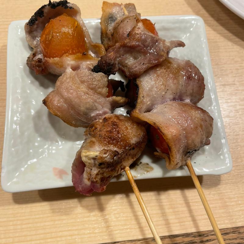 トマトの豚肉巻き(もつ焼きのりちゃん)