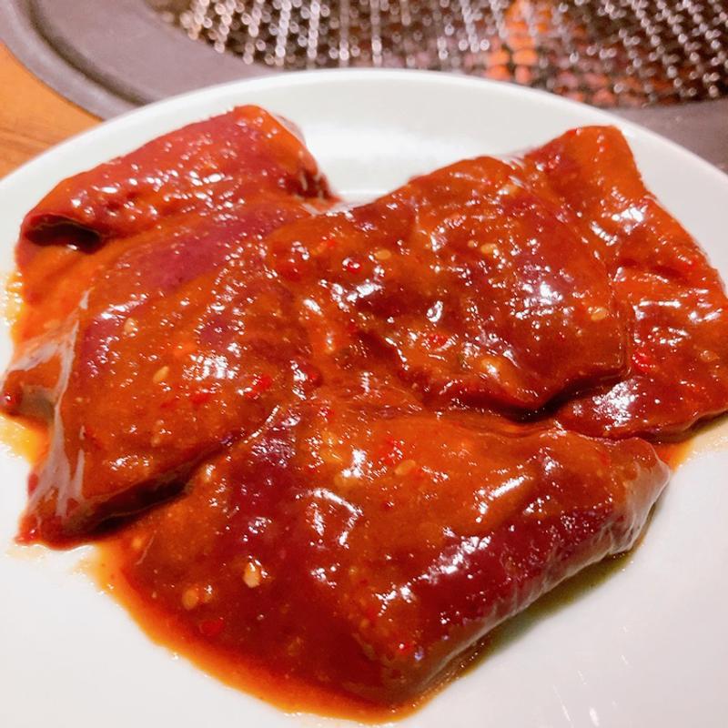 牛レバー(焼肉 明月 鷹野橋店)